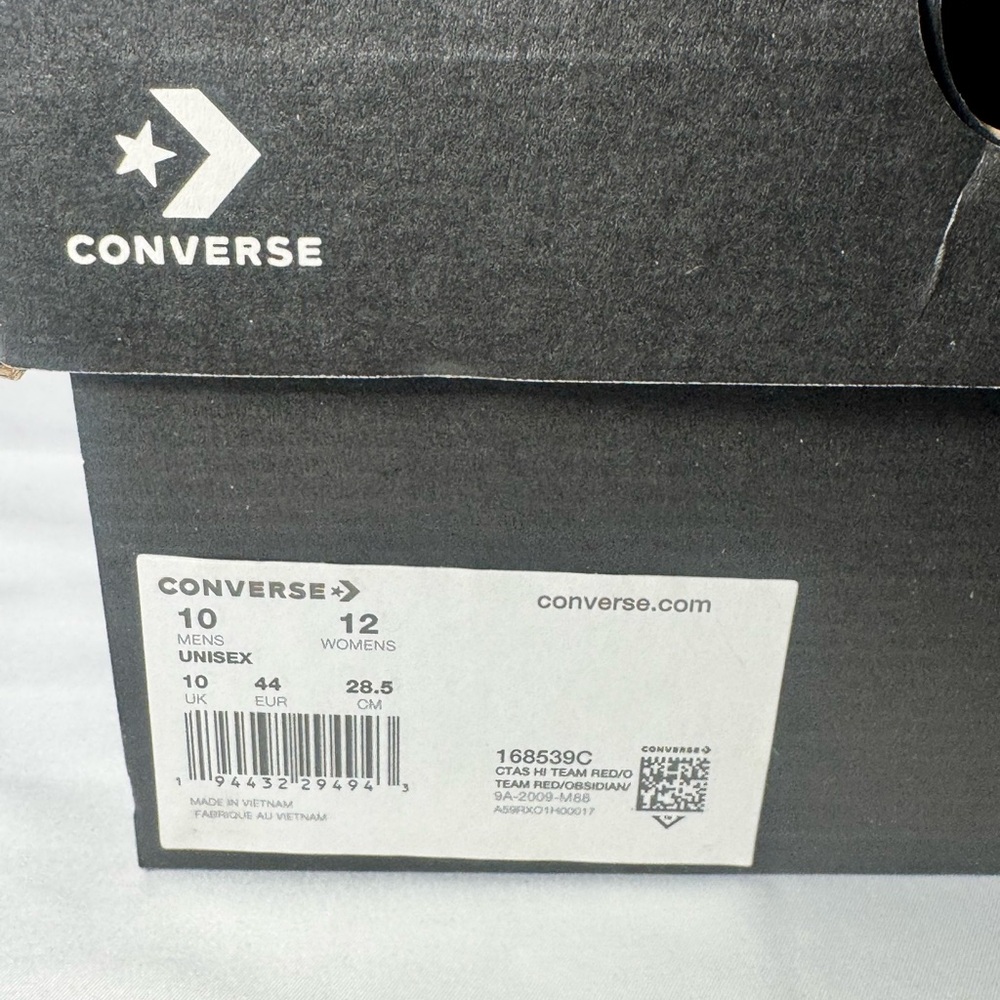 Leather Converse, burgundy and black size10USA - Picture 5 of 7